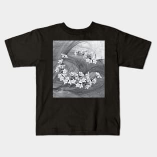 Flowers blowing in the wind Kids T-Shirt